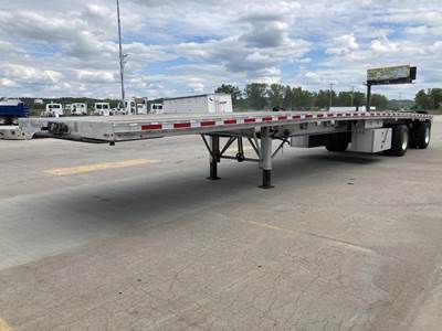 East 48x102 Aluminum Flatbed Trailer - Air Ride, Fixed Axle