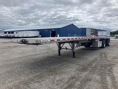 East 48x102 Aluminum Flatbed Trailer - Air Ride, Spread Axle