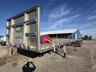 East 48x102 Aluminum Flatbed Trailer - Air Ride, Spread Axle