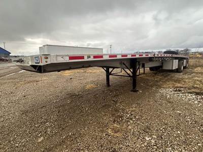 Fontaine 48x102 Aluminum Flatbed Trailer - Air Ride, Spread Axle