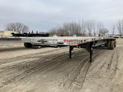 Manac 48x102 Aluminum Flatbed Trailer - Air Ride, Spread Axle