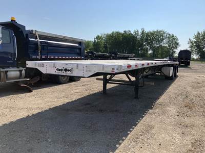 Transcraft 53x102 Combination Flatbed Trailer - Air Ride, Sliding Spread Axle