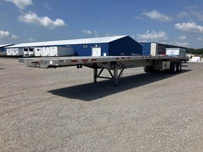 Wabash 53x102 Aluminum Flatbed Trailer - Air Ride, Sliding Spread Axle