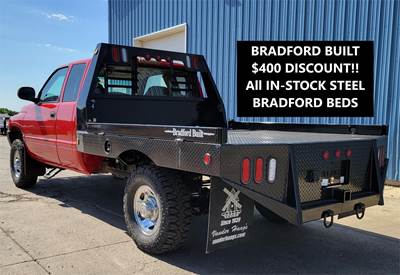 Bradford Built 8 FT Flatbed Truck Body