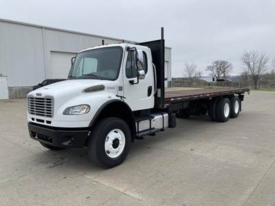 Freightliner M2 106 Tandem Axle 25 ft Flatbed Truck - 300HP, Automatic