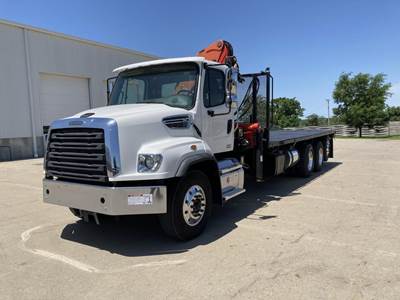 Freightliner 114SD Tandem Axle Forestry Bucket Truck - Detroit, 469HP, 6 Speed Allison Rds Automatic