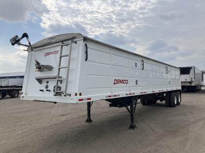 Demco 38x98 Steel Hopper / Grain Trailer - Spring, Fixed Axle