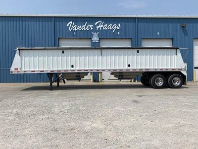 Neville 40x102 Aluminum Hopper / Grain Trailer - Air Ride, Fixed Axle