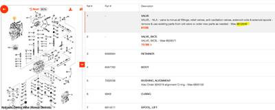 Bobcat S250 Hydraulic Valve