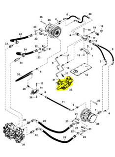 Bobcat S850 Hydraulic Valve