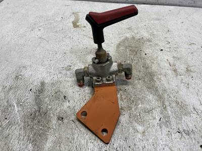 (Used) Fiat-Hitachi R15C-2T Type: Manual (Uses Linkages) : Shut Off Valve Hydraulic Shut Off Valve With Handle, Mounting Bracket