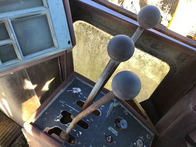 (Used) Case W14B Type: Manual (Uses Linkages) Part #: - Ref# L116564 Three Bucket Control Levers With Linkage, Does Not Include Switch Panel L116562