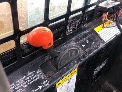 (Used) John Deere 260 Type: Manual (Uses Linkages) Part #: - Ref# KV13009 Throttle Lever With Linkage