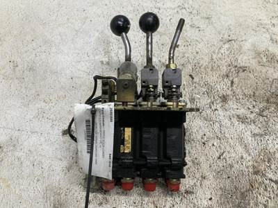 (Used) Volvo L90B Type: Hydraulic Joystick (Uses Orbital Valve) Part #: - Ref# VOE11006598 Triple Stick Loader Controls With Servo Valve