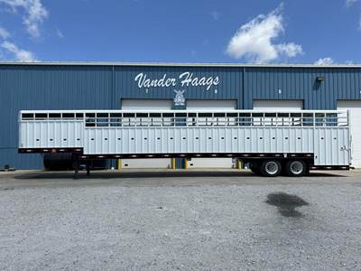 Neville 53x102 Tandem Axle Livestock Trailer - Air Ride, Fixed Axle