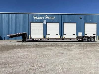 JET 53x102 Tandem Axle Steel Lowboy Trailer - Air Ride, Fixed Axle