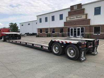 JET 53x102 Tandem Axle Steel Lowboy Trailer - Air Ride, Fixed Axle