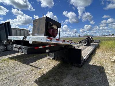 JET 53x102 Tri Axle Combination Lowboy Trailer - Air Ride, Fixed Axle