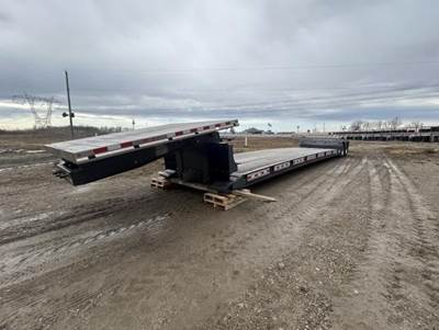 JET 53x102 Tandem Axle Steel Lowboy Trailer - Air Ride, Fixed Axle