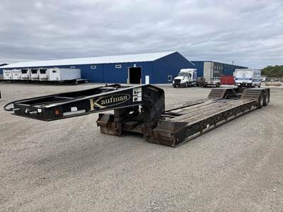 Kaufman 45x102 Tandem Axle Steel Lowboy Trailer - Air Ride, Fixed Axle