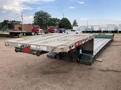 Trail King 48x102 Tandem Axle Combination Lowboy Trailer - Air Ride, Fixed Axle