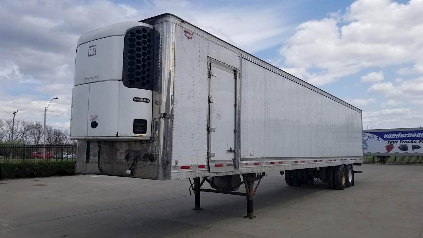 2013 Wabash 53 ft Reefer Trailer Sliding Axle, Swing Door, Thermo