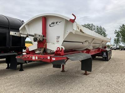 JET 44x102 Tri Axle Steel Side Dump Trailer - Air Ride, Fixed Axle