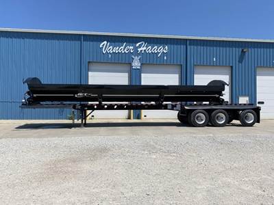 JET 47x102 Tri Axle Steel Side Dump Trailer - Air Ride, Fixed Axle