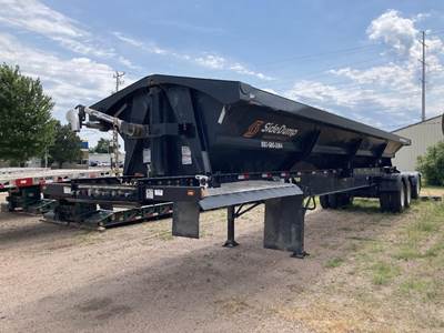Side Dump Industries 47x102 Tri Axle Steel Side Dump Trailer - Air Ride, Spread Axle
