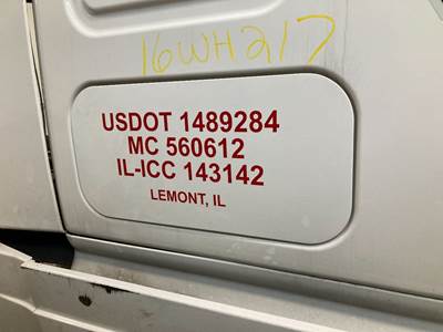 Freightliner Cascadia Sleeper Door