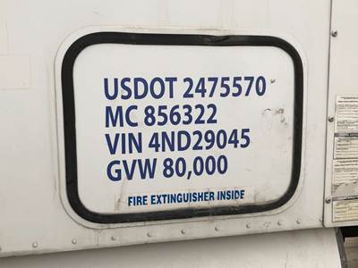 Freightliner Columbia 120 Sleeper Door