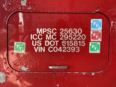 International 9200 Sleeper Door