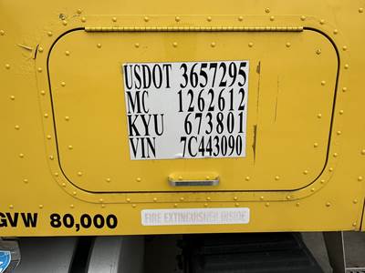 International 9200 Sleeper Door