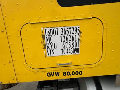 International 9200 Sleeper Door