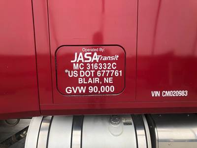 Mack CXU Sleeper Door