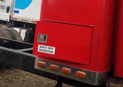 Peterbilt 330 Sleeper Door