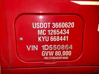 Peterbilt 387 Sleeper Door