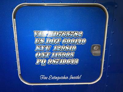 Peterbilt 579 Sleeper Door