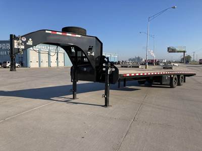 Midsota 32x102 Tandem Axle Steel Tag Trailer - Spring, Fixed Axle
