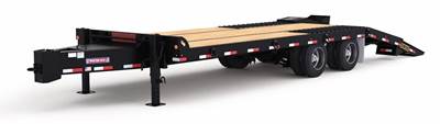 Pitts 32x102 Tandem Axle Steel Tag Trailer - Spring, Fixed Axle