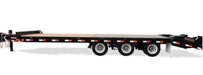 Pitts 35x102 Tri Axle Steel Tag Trailer - Spring, Fixed Axle