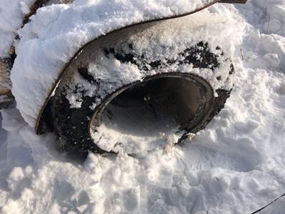 Caterpillar P5000 Tire & Rim for a Caterpillar P5000-LP