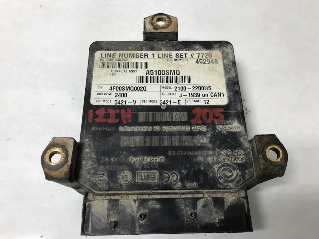2012 Allison 2100 HS Transmission Control Module (TCM) for a
