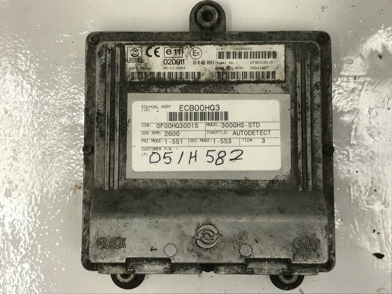 2005 Allison 3000 HS Transmission Control Module (TCM) for a