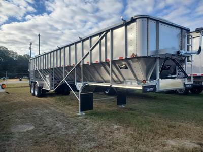 Trinity 42x96 Tandem Axle Stainless Steel Belt Trailer - Air Ride, Fixed Axle