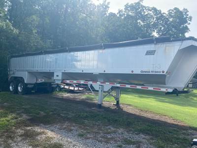 East 40 ft Half Round End Dump Trailer - Tandem Axle, Aluminum, Air Ride
