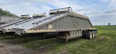Construction Trailer Specialists (CTS) 42' TRI AXLE Tri Axle Steel Belly Dump Trailer - Spring, Fixed Axle