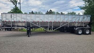 TRINITY TRAILER MFG 42x96 Tandem Axle Stainless Steel Belt Trailer - Air Ride, Fixed Axle