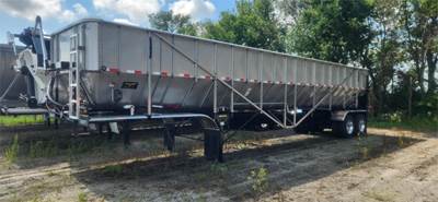 TRINITY TRAILER MFG 42x96 Tandem Axle Stainless Steel Belt Trailer - Air Ride, Fixed Axle