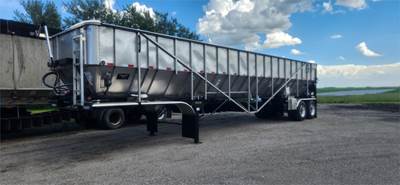 Trinity 41x102 Tandem Axle Stainless Steel Belt Trailer - Air Ride, Fixed Axle